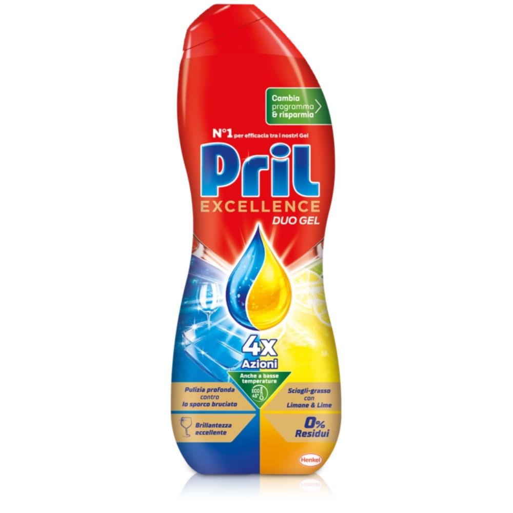 Pril Duo Gel  540ml - Sciogli Grasso Limone & LimePril