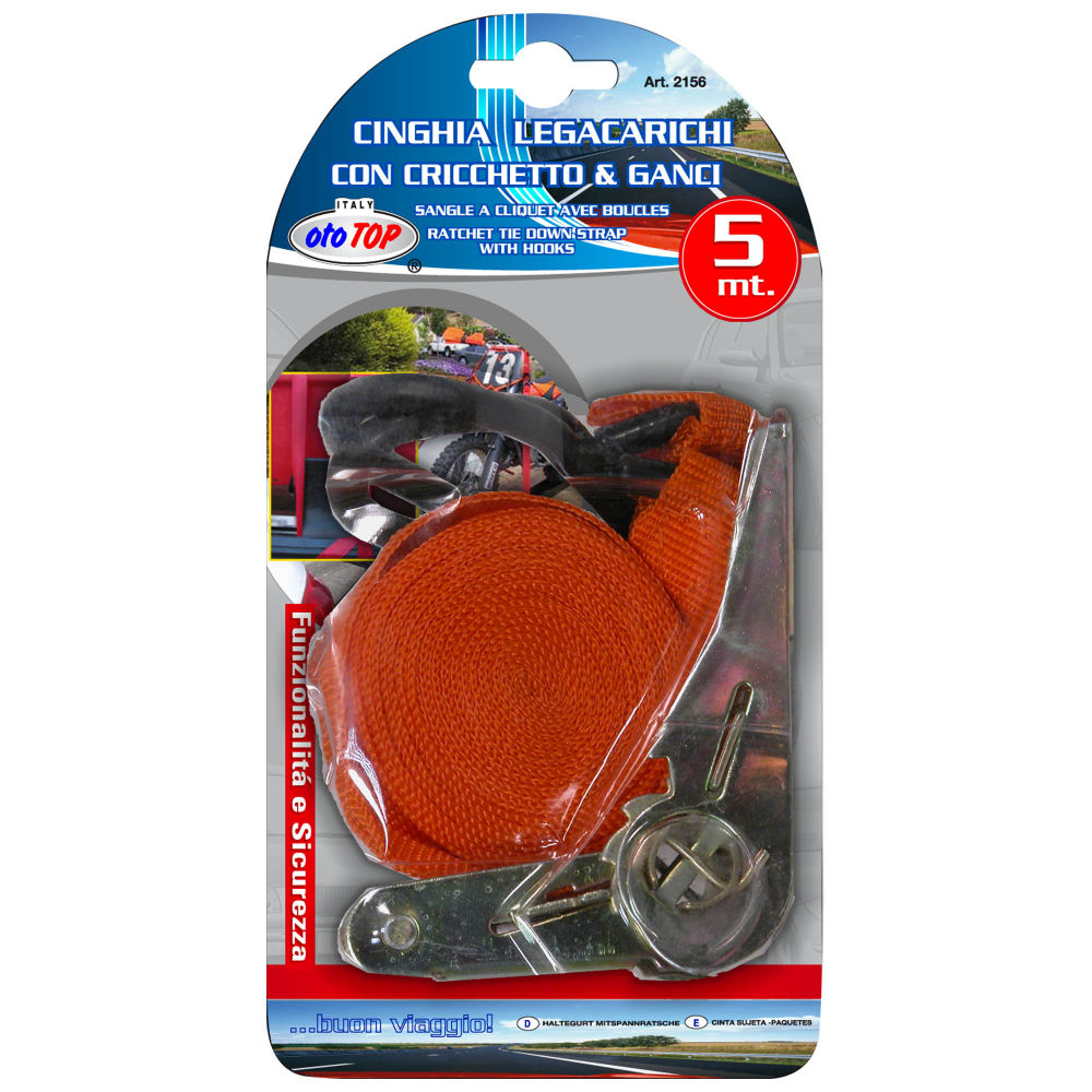 CINGHIA 1X5MT C/2 GANCI NEWOto Top Italy