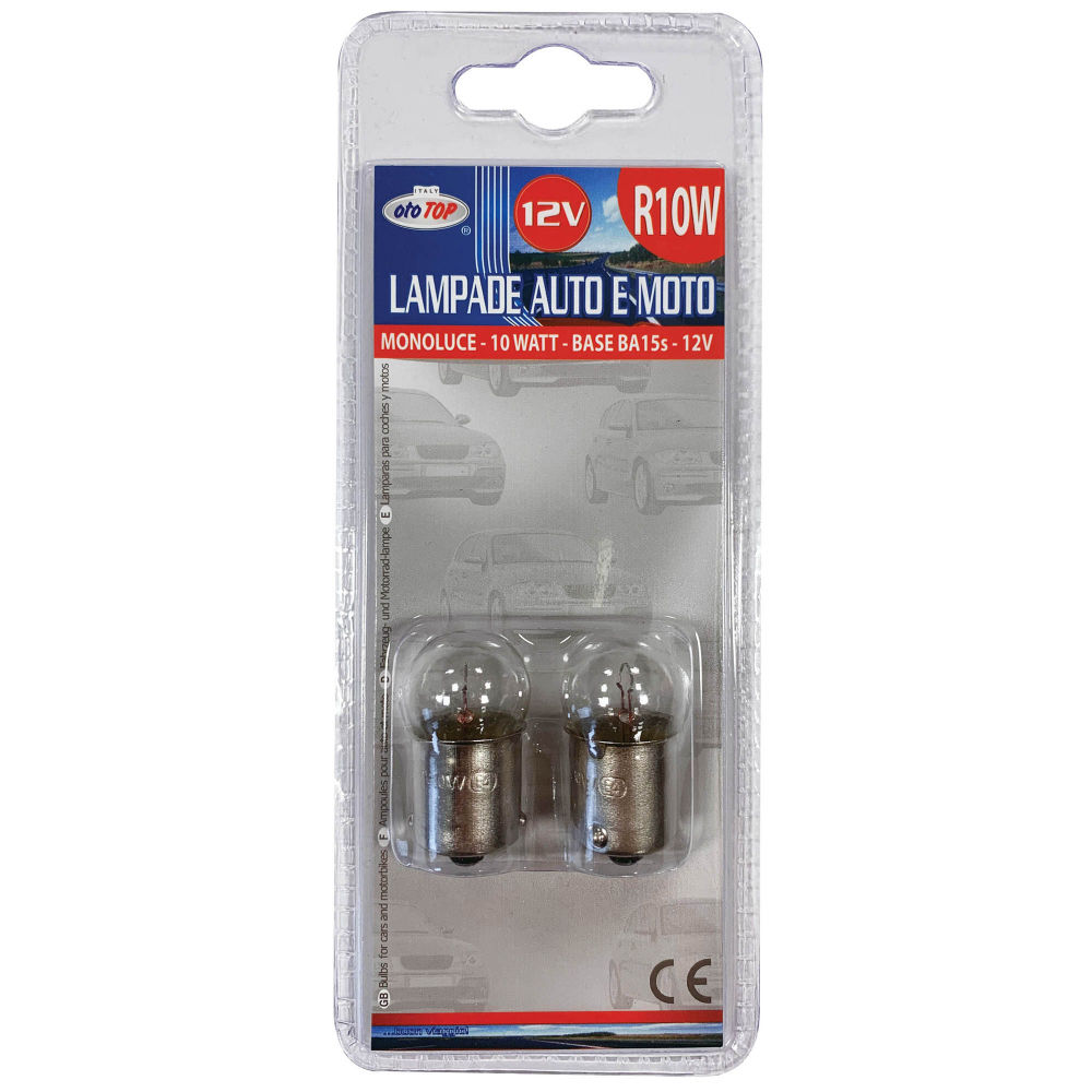 LAMPADINA MONOLUCE R10W - 12V/10W - 2PZOto Top