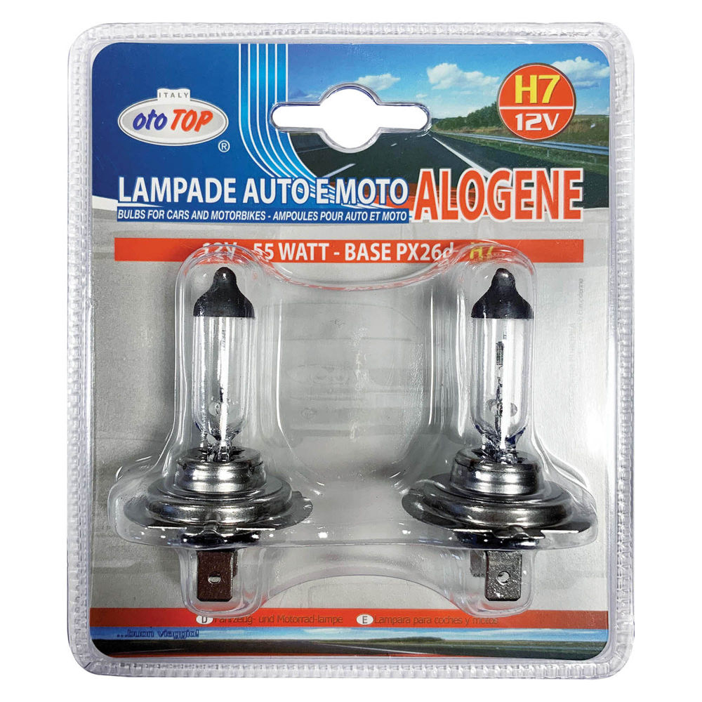 Lampadina Alogena H7 12V/100W - 2pzOto Top