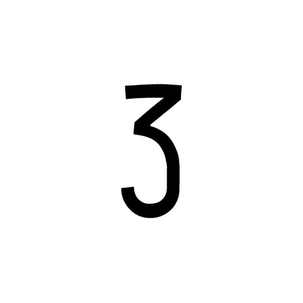 ADESIVO NUMERO - 3Oto Top