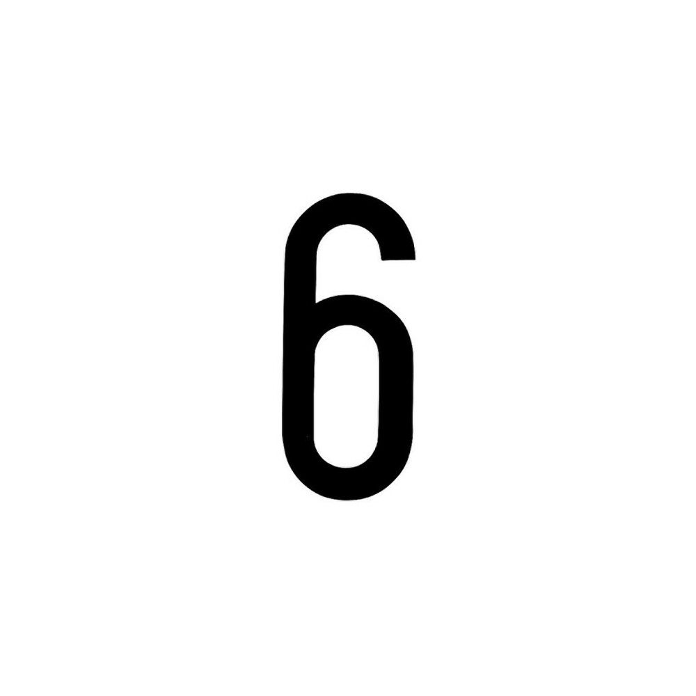 ADESIVO NUMERO - 6Oto Top