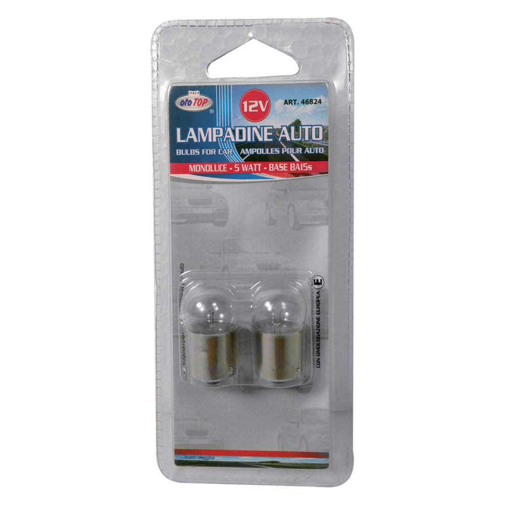 LAMPADINA MONOLUCE R5W - 12V/5W - 2PZOto Top