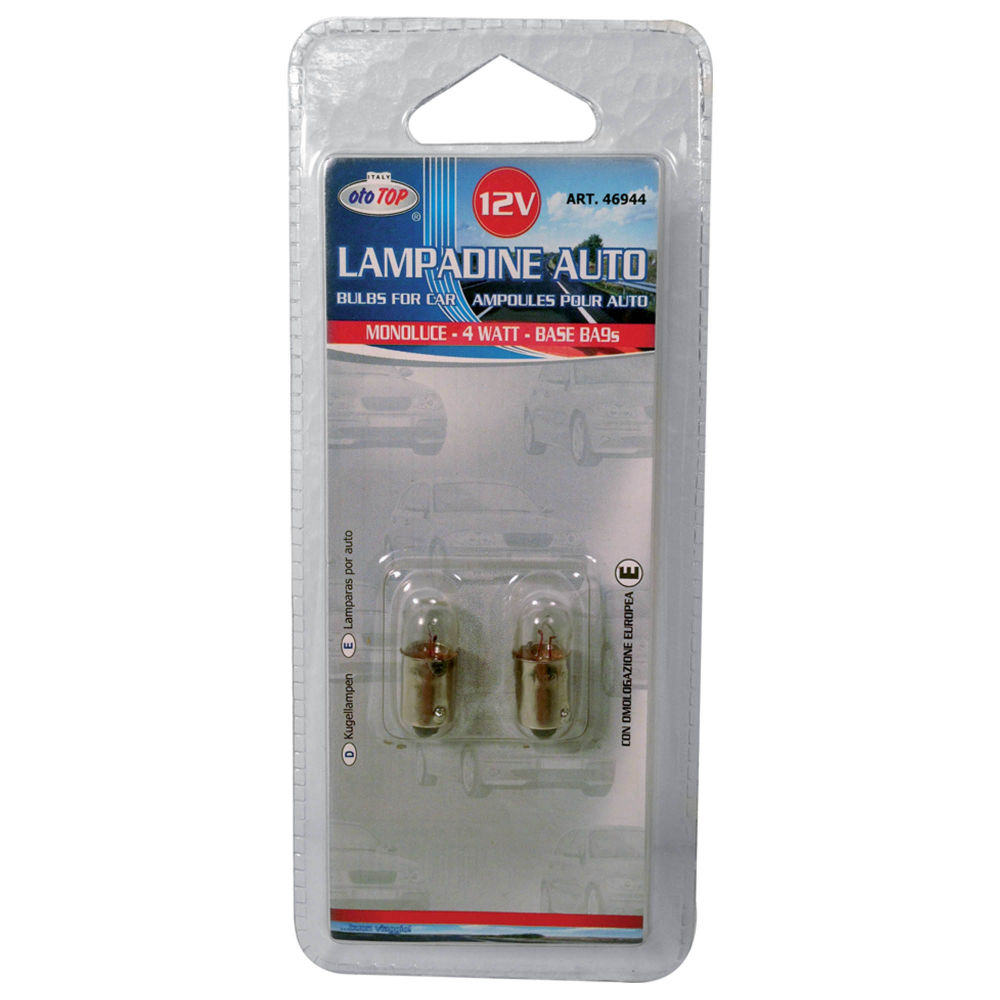 LAMPADINA MONOLUCE T4W - 12V/4W - 2PZOto Top