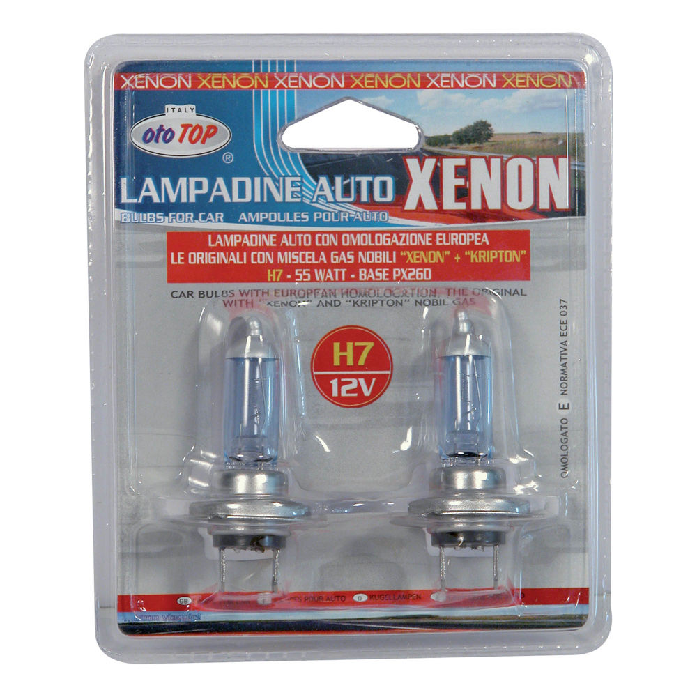 Lampadina Alogena Effetto Xenon H7 12V/55W - 2pzOto Top