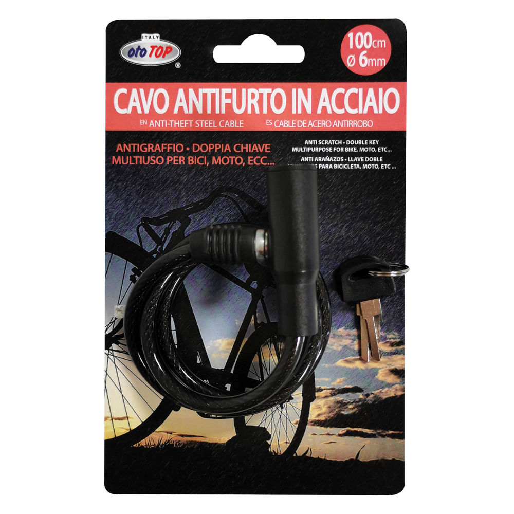 Cavo Antifurto in Acciaio - Ø0.6x100cmOto Top