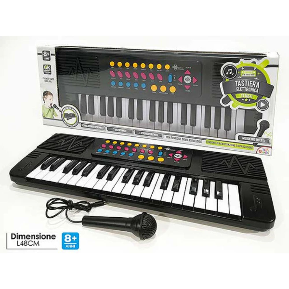 Tastiera Musicale Elettronica 37 Tasti + MicrofonoTu! Giochi
