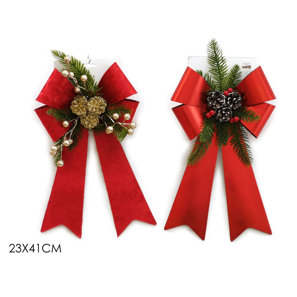 Fiocco Natalizio Rosso - 23x41cmVestiamo Casa