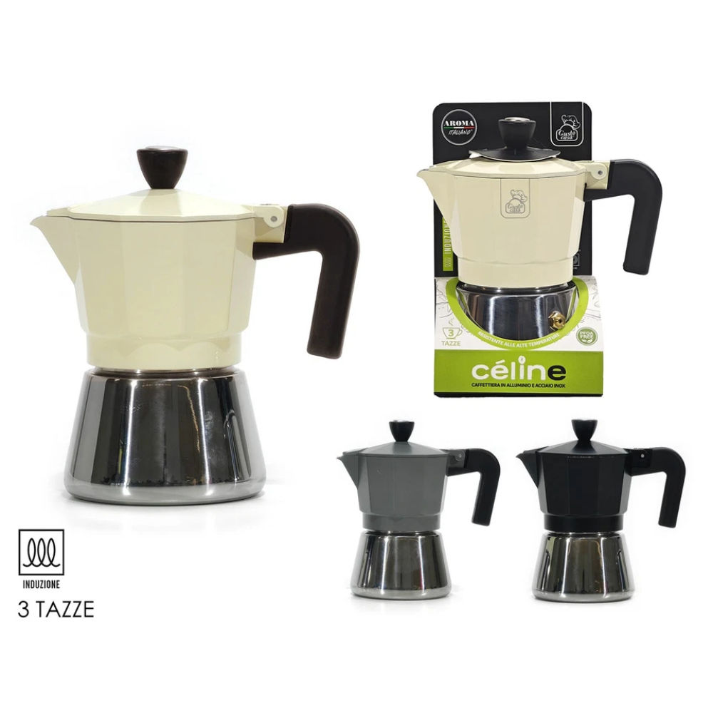 CAFFETTIERA 3 TAZZE INDUZIONE CELINE 3ASCeline