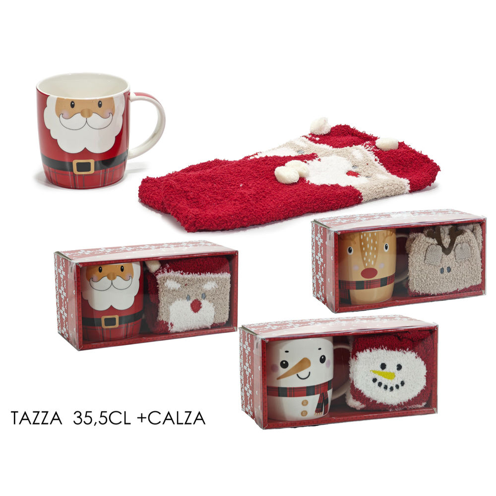 Tazza Natalizia 355ml + CalziniVestiamo Casa