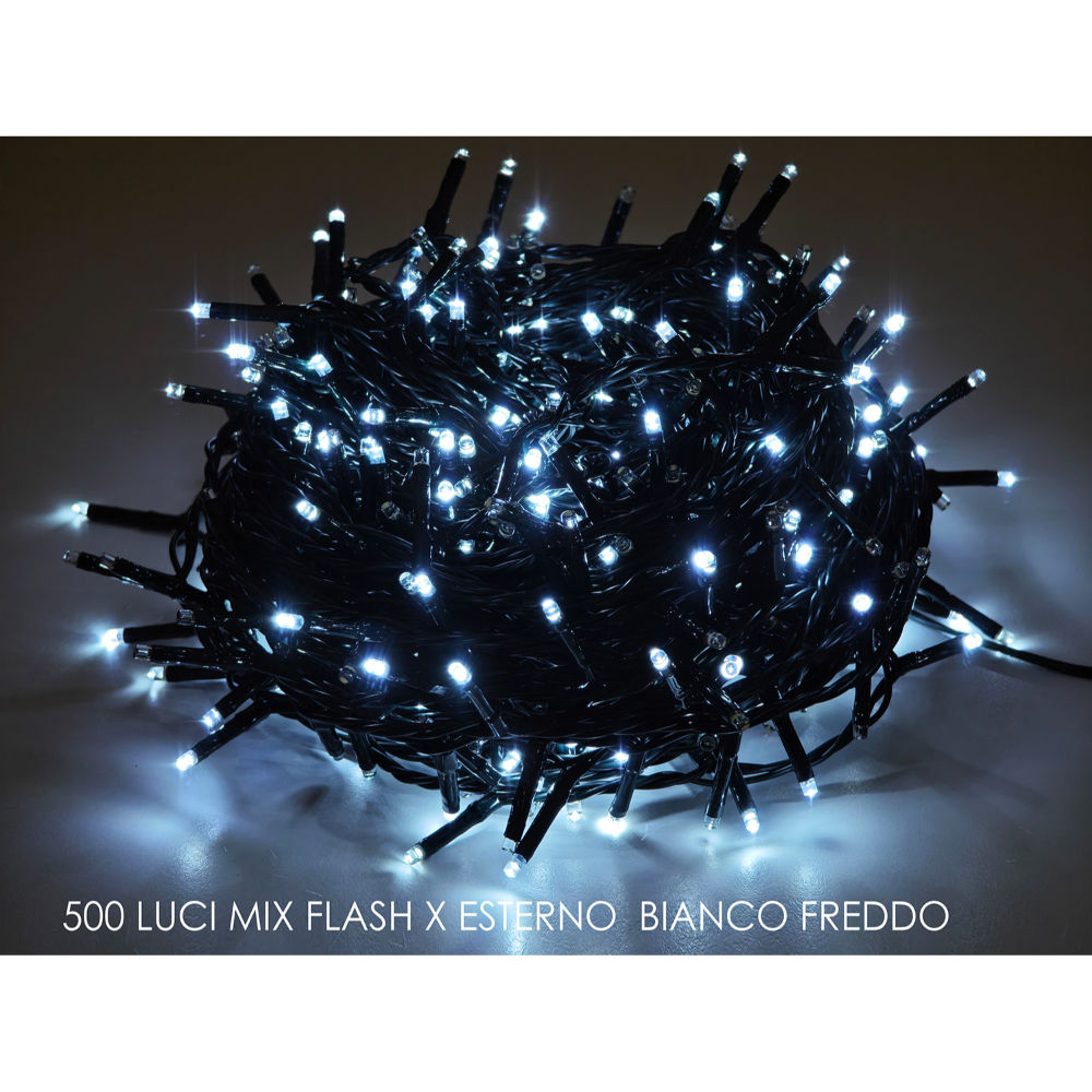 Catena Verde 500 LED Bianco Freddo Mix Flesh - Esterno 15mDictrolux