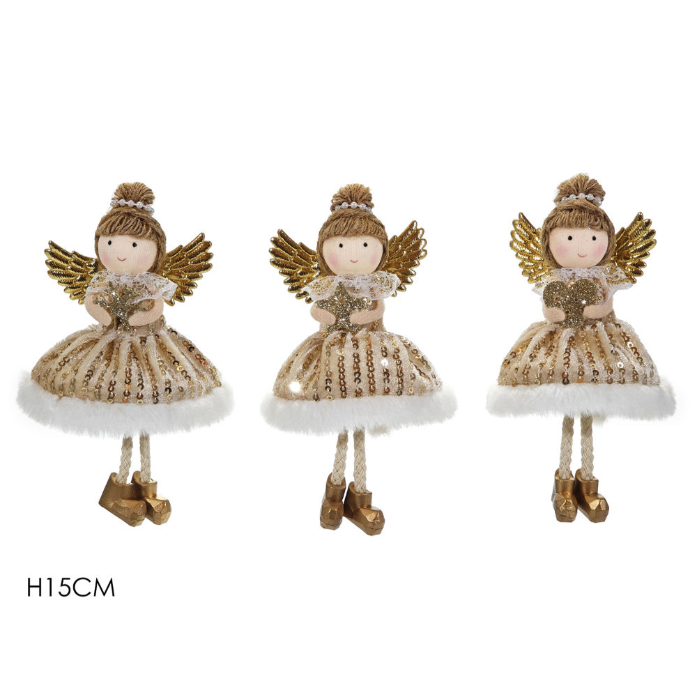 Appendino Natalizio Angelo Oro - 15cmVestiamo Casa