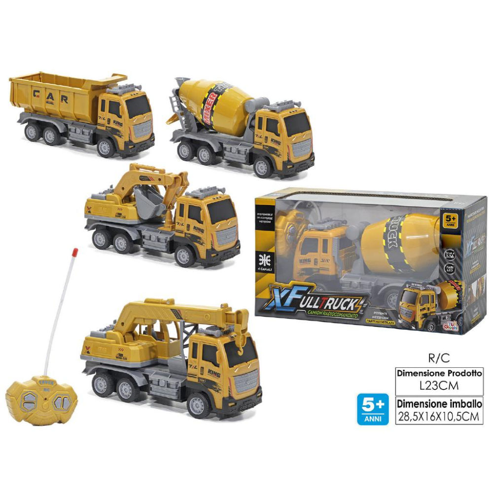 XFull Truck - Camion R/C Cantiere - 23cmTu! Giochi