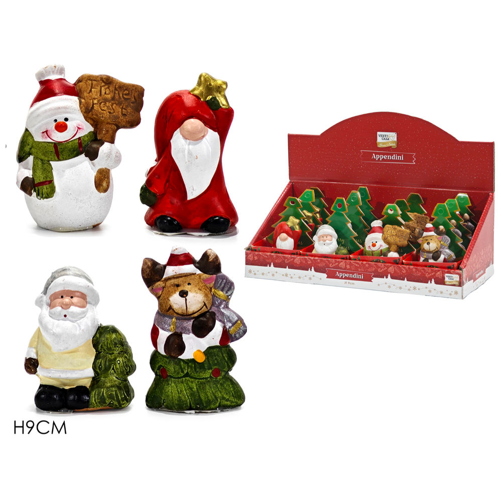 Appendino Natalizio Soggetti Assortiti - 9cmVestiamo Casa