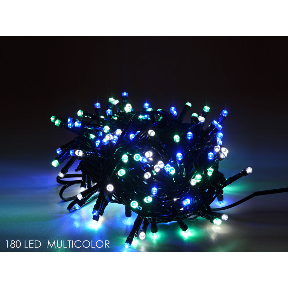 Catena Verde 180 LED Multicolor Polar - Esterno 7,2mDictrolux