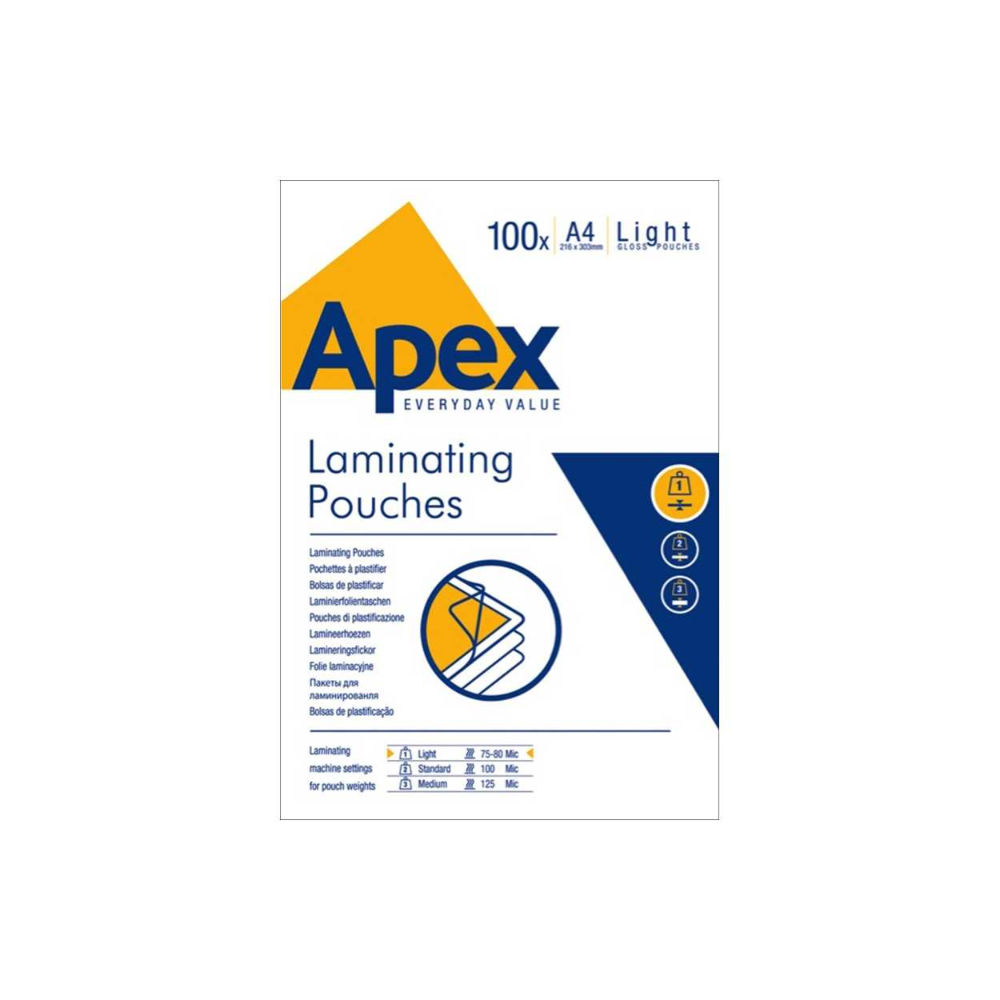 POUCHES APEX A4 75/80 MY 6003201 CONF. 100 PEZZIApex