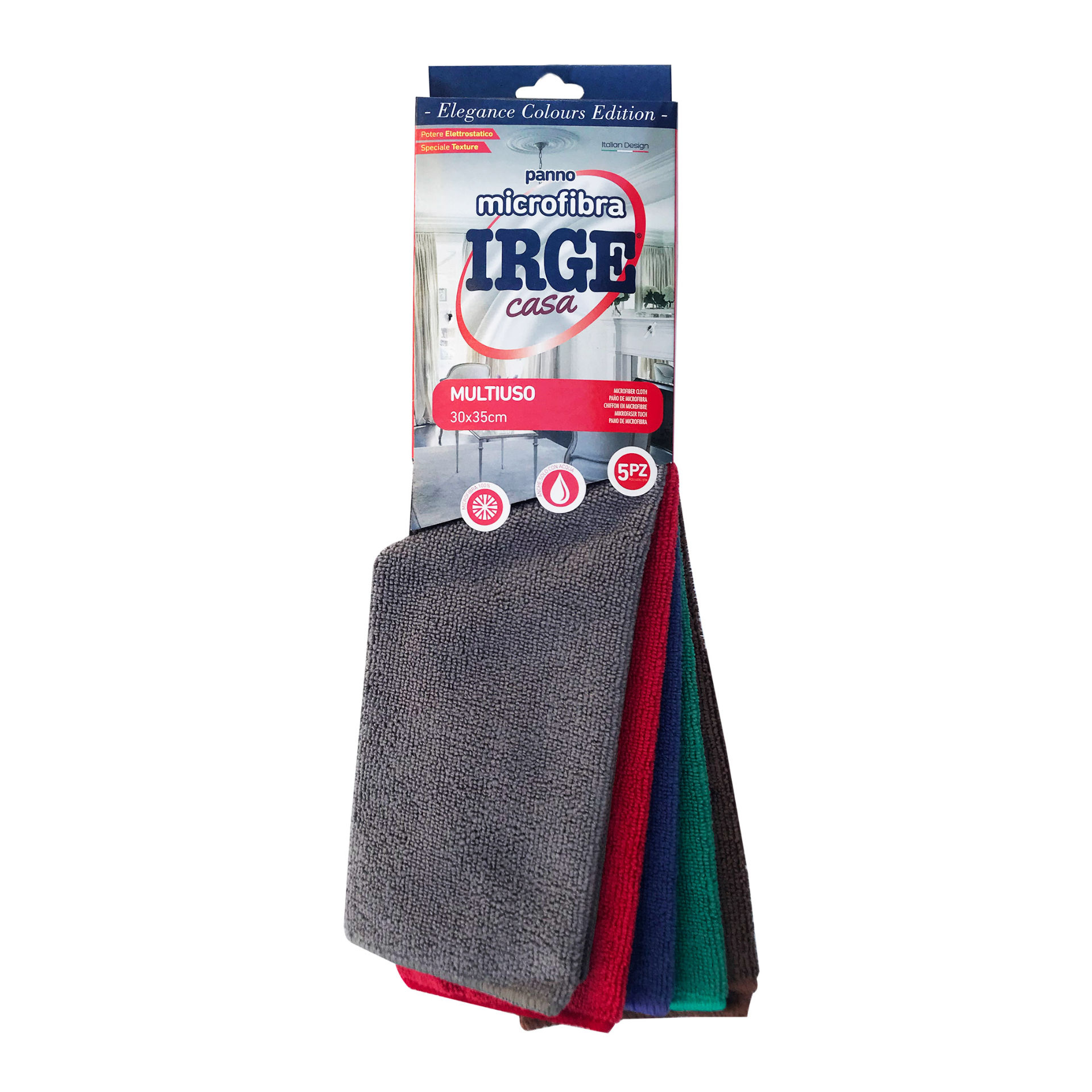 PANNO IRGE MICROFIBRA 5PZ 30X35CM