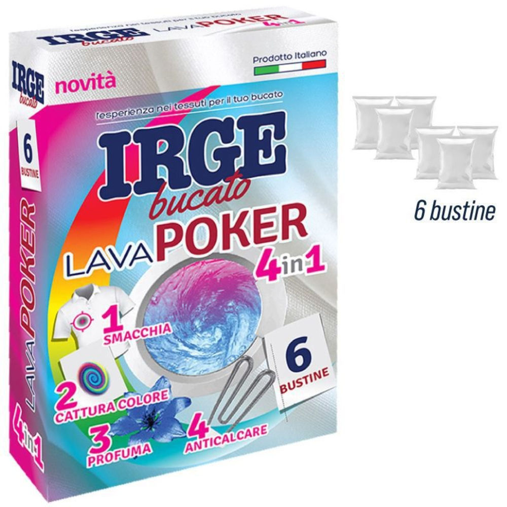IRGE CATTURA COLORE LAVAPOKER 4IN1 - 6PZIrge