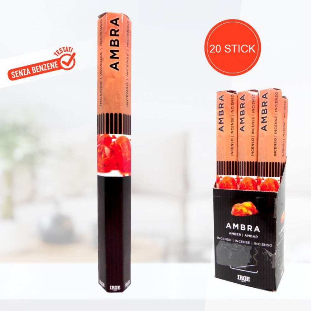 BASTONCINI DI INCENSO - AMBER - 20PZIrge