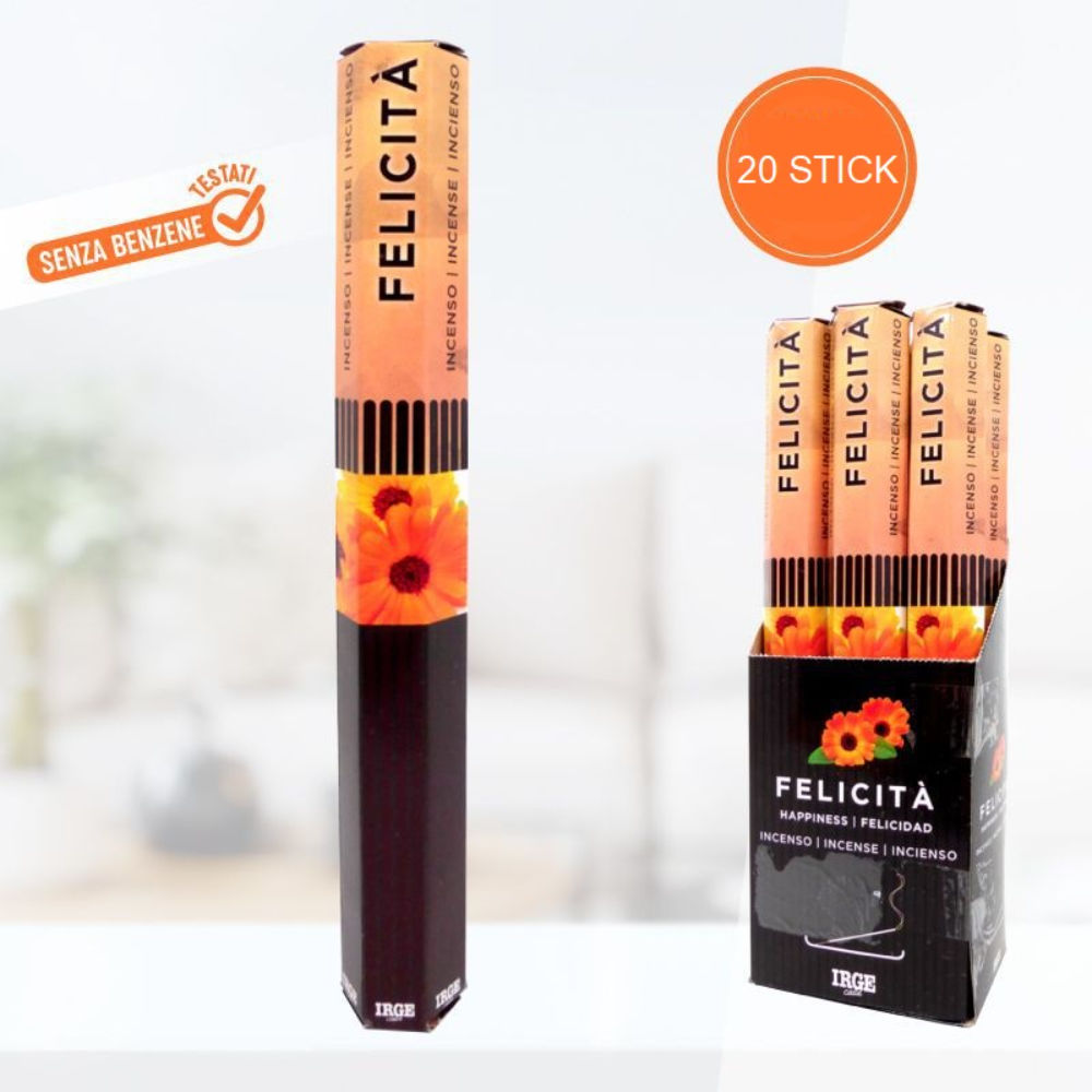 BASTONCINI DI INCENSO - FELICITÀ - 20PZIrge