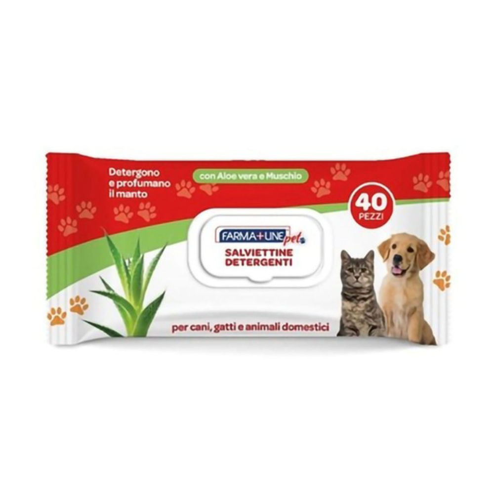 FarmaLine Salviette Detergenti per Animali -  40pzFarmaline