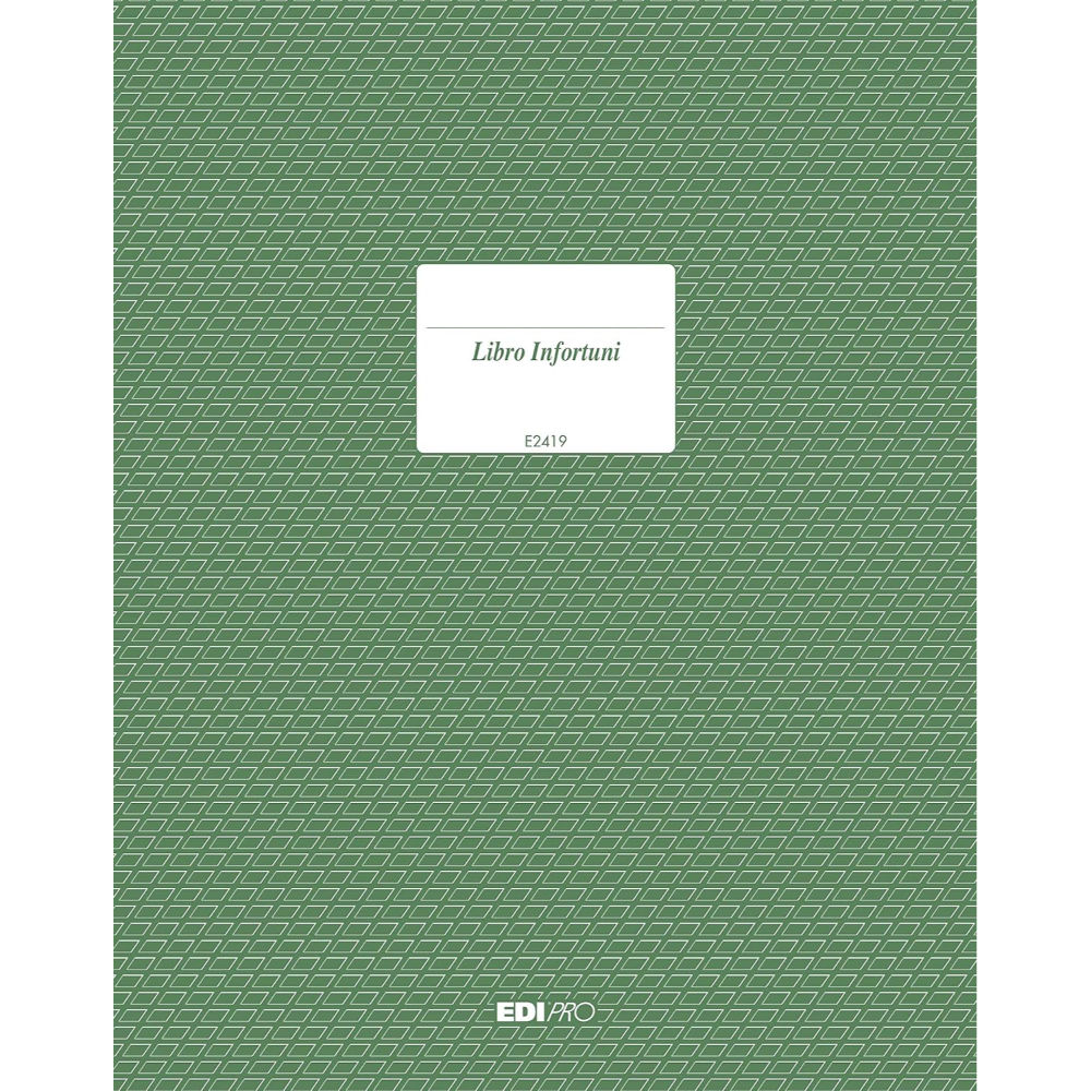 REGISTRO INFORTUNI 15 PAGINE - E2419Edi Pro