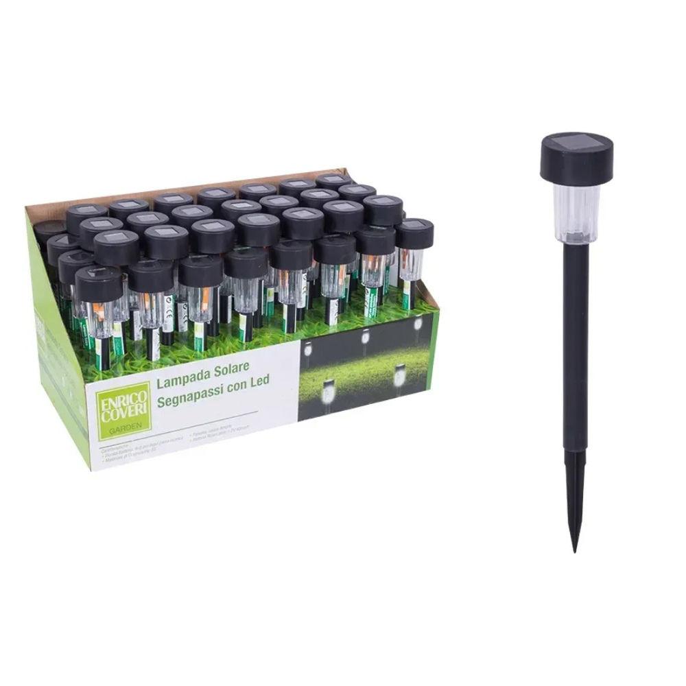 Lampada Solare Segnapassi 31cm - Nero M.101Enrico Coveri