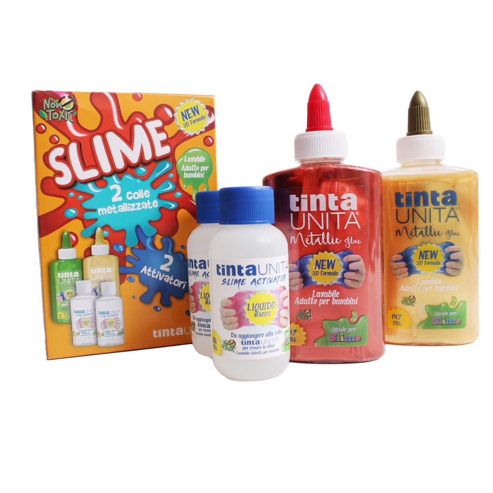 KIT DIY SLIME 2 COLLE + 2 ATTIVATORITinta Unita