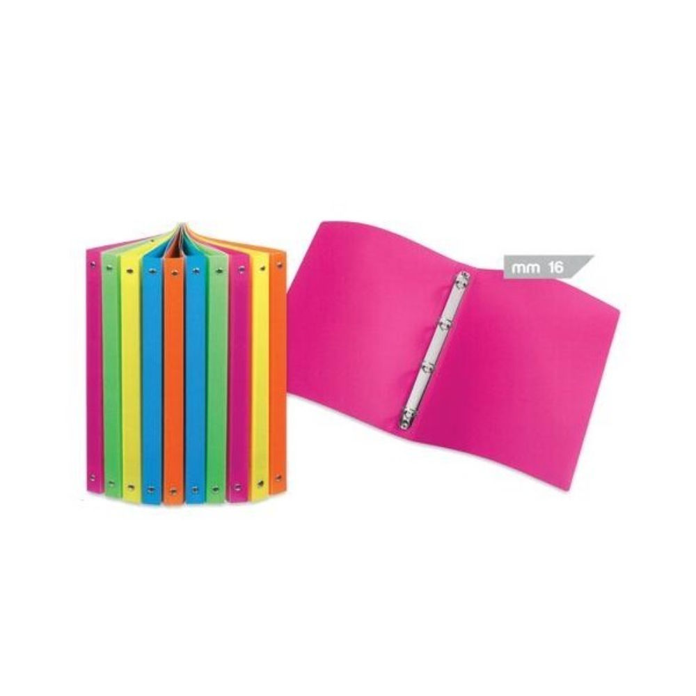 RACCOGLITORE 4 ANELLI FLUO DORSO 16MMIternet