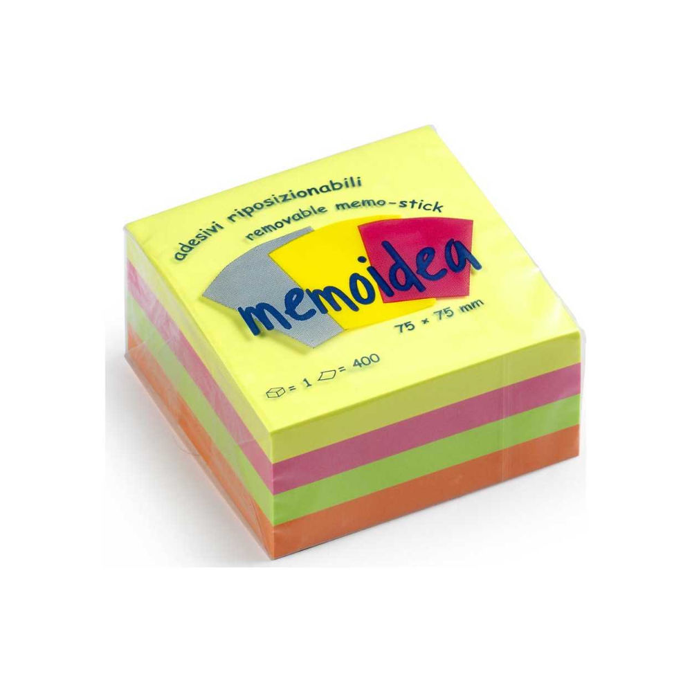 MEMO STICK 75x75MM - NEON - 400PZMemoidea