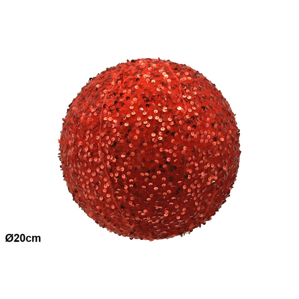 Sfera Decorativa Ø20cm - RossoNataluna