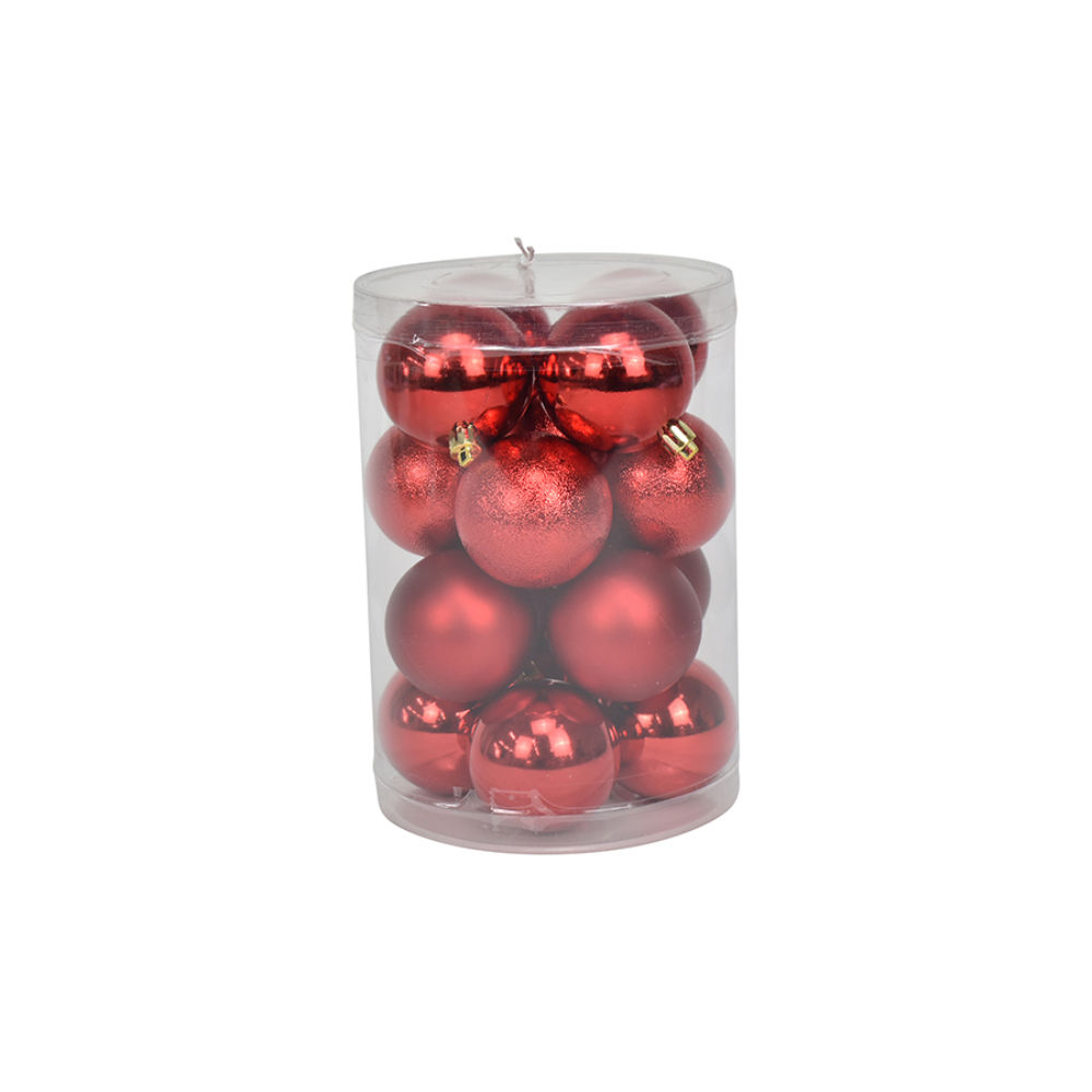 Set 16 Palline di Natale Ø6cm - RossoNataluna