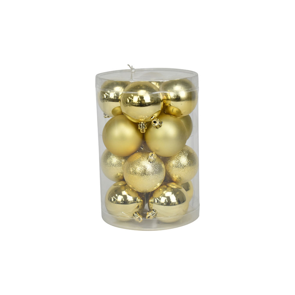 Set 16 Palline di Natale Ø6cm - OroNataluna