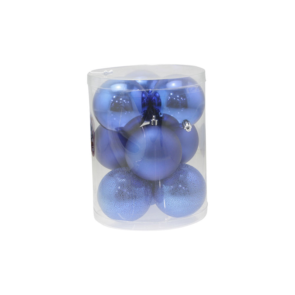 Set 9 Palline di Natale Ø8cm - BluNataluna