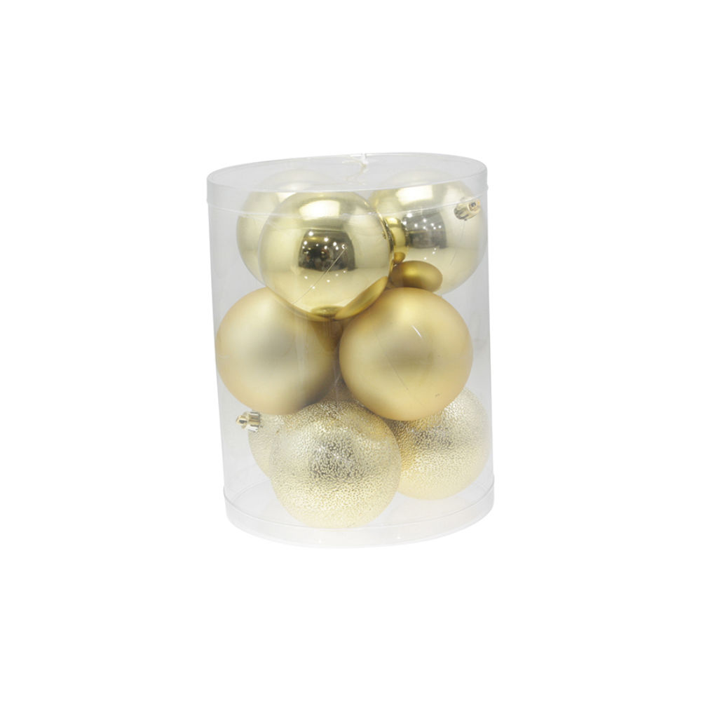 Set 9 Palline di Natale Ø8cm - OroNataluna