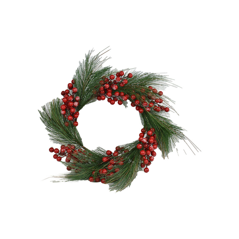 Dietroporta Tondo Ø45cm - Pino con BaccheNataluna