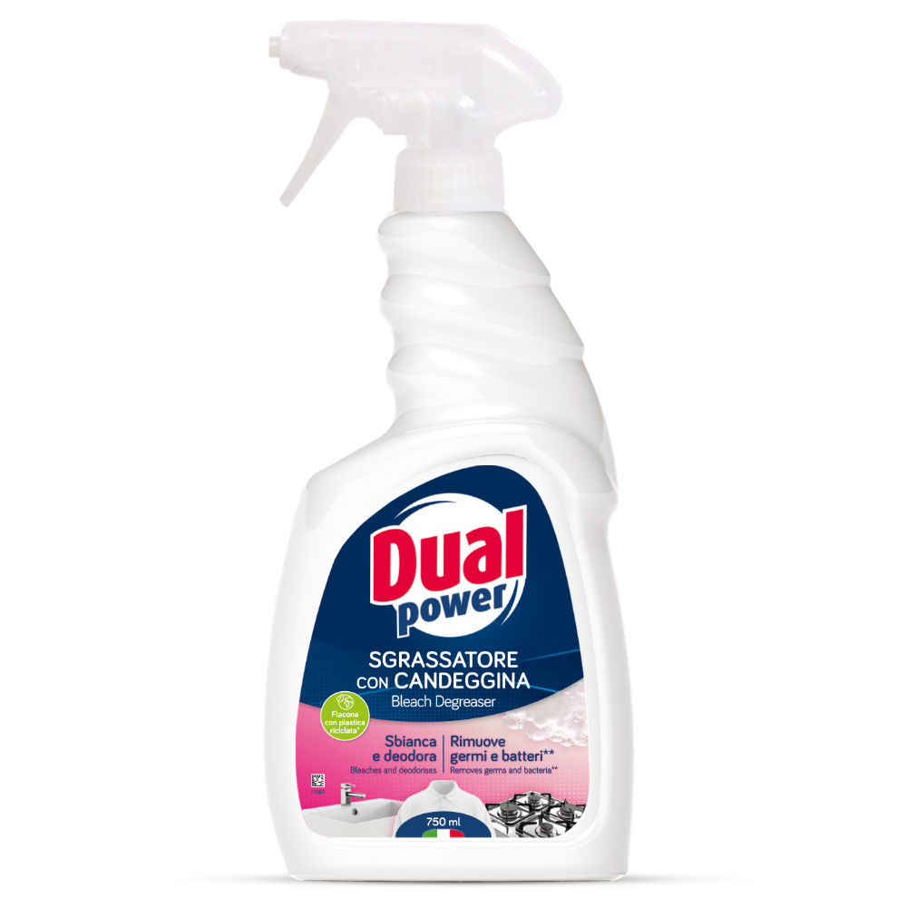 Dual Power Sgrassatore con Candeggina - 750mlDual Power