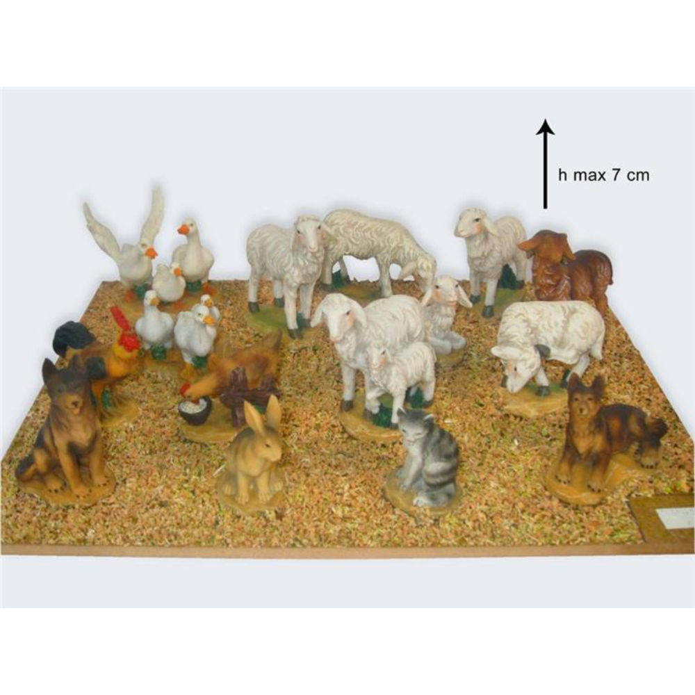 Animali per Presepe Grandi 7cm - 15pzDue Esse