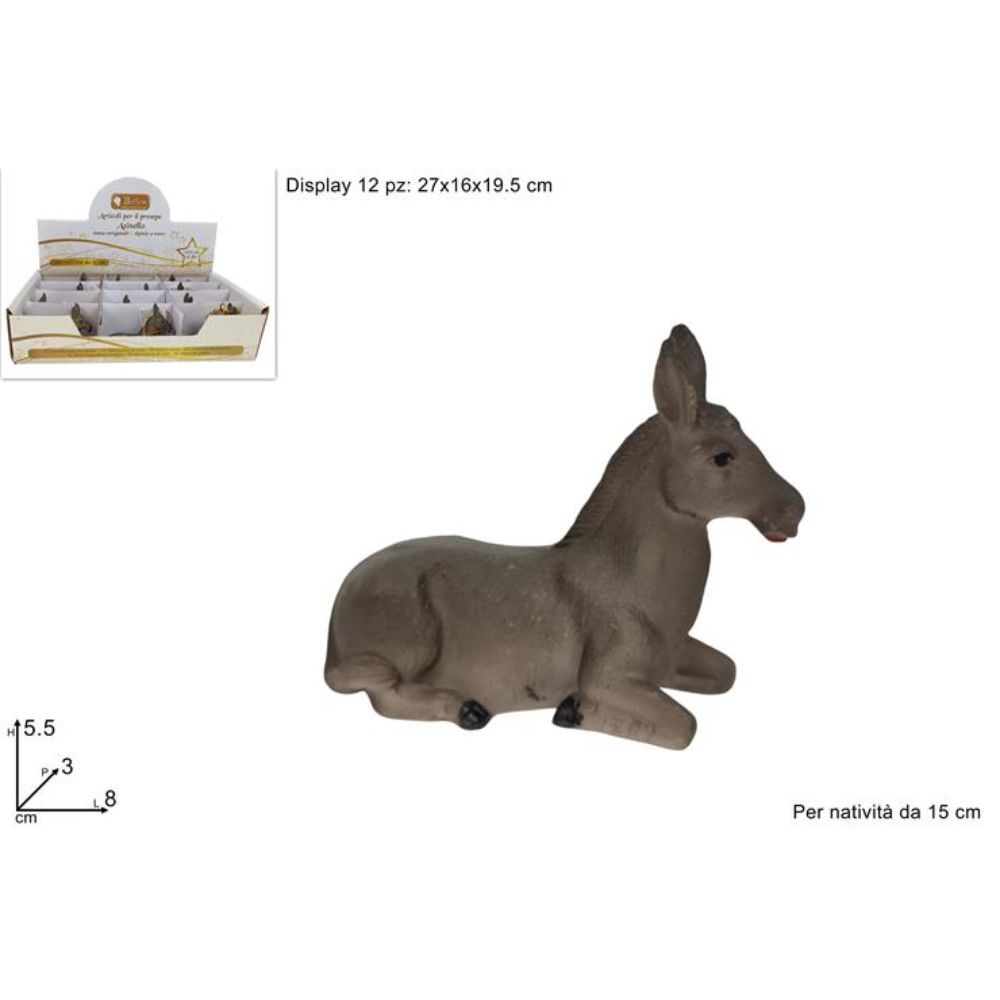Asinello per Presepe - 15cmDue Esse