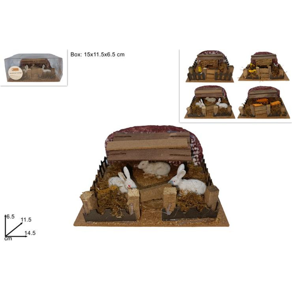 Scenatio Cortile con Animali - AssortitiDue Esse