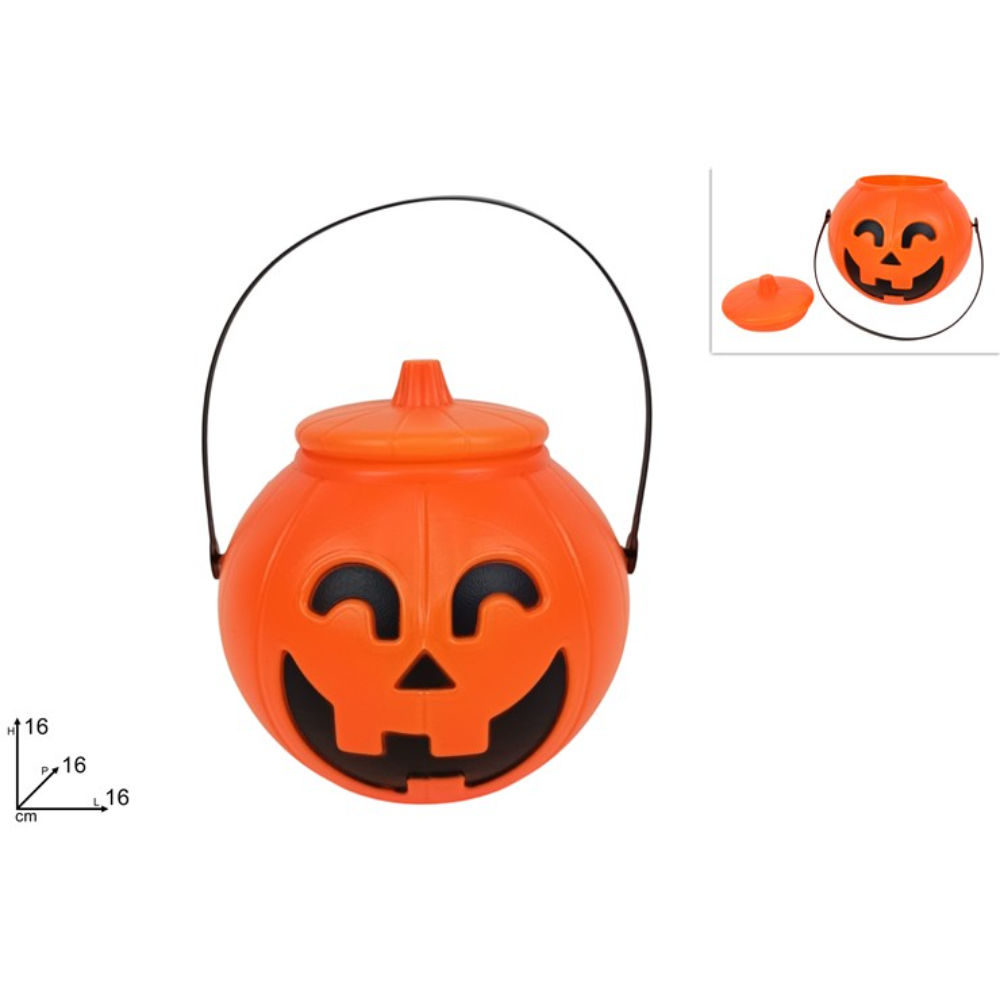 Cestello Halloween per Dolci – Zucca con CoperchioDue Esse