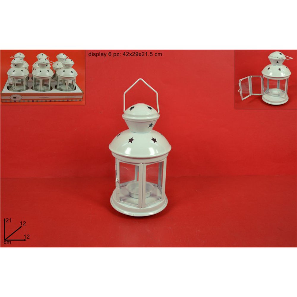 Lanterna Porta Tealight 21cm - BeigeDue Esse