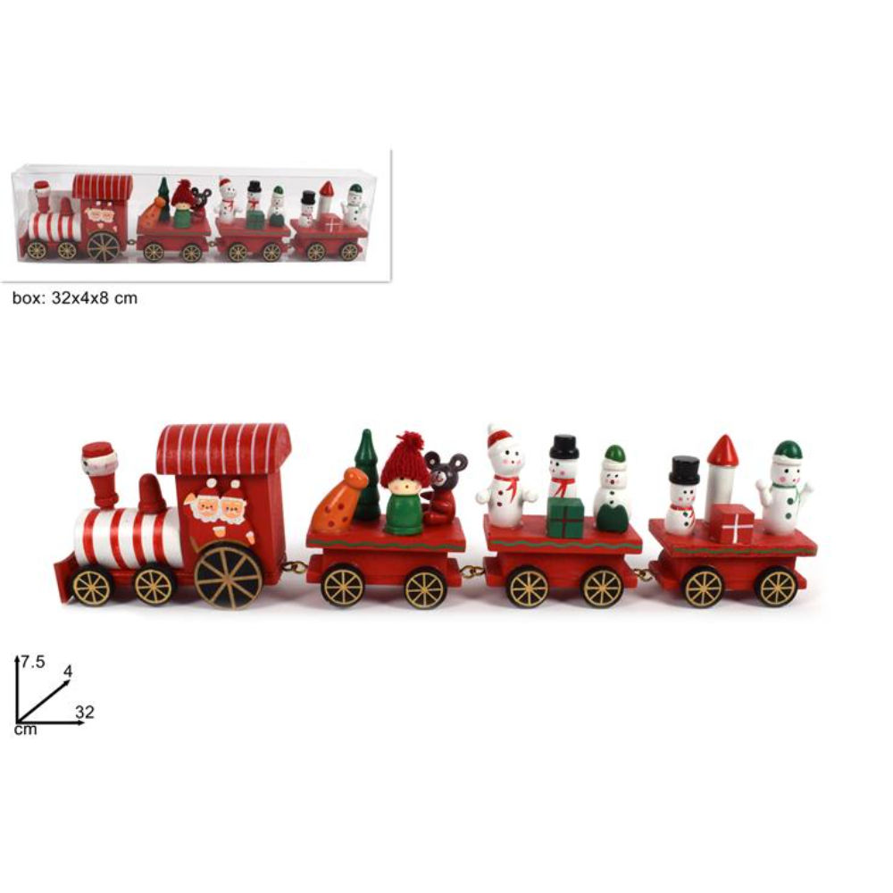 Treno Natalizio in Legno - 32CMDue Esse