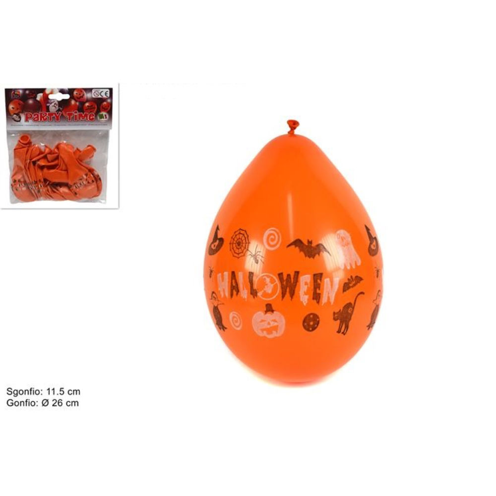 Palloncini Halloween Arancione - 16pzDue Esse