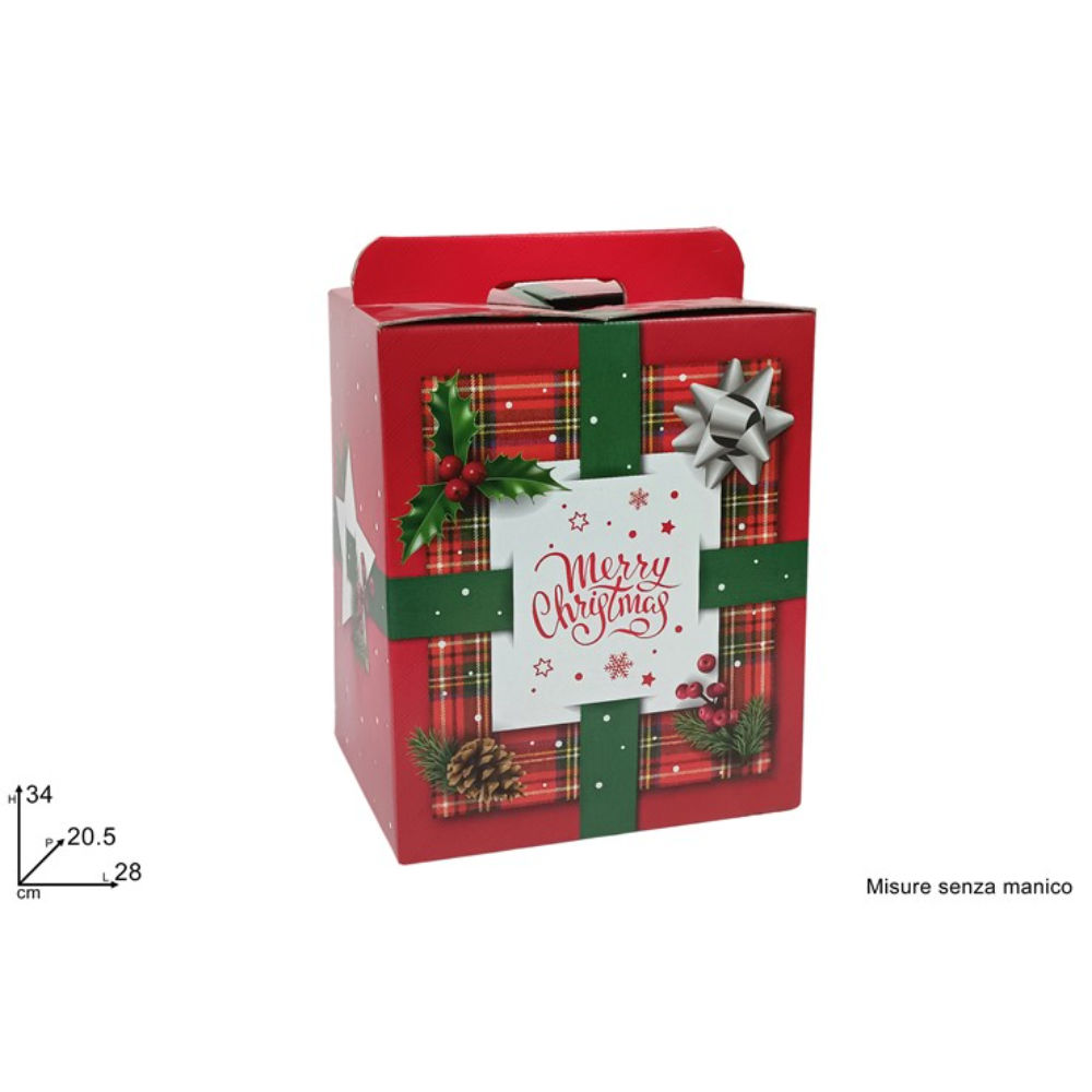 BOX PANETTONE SCENARIO DI NATALE 280X205X340 BOX XMAS 3Due Esse