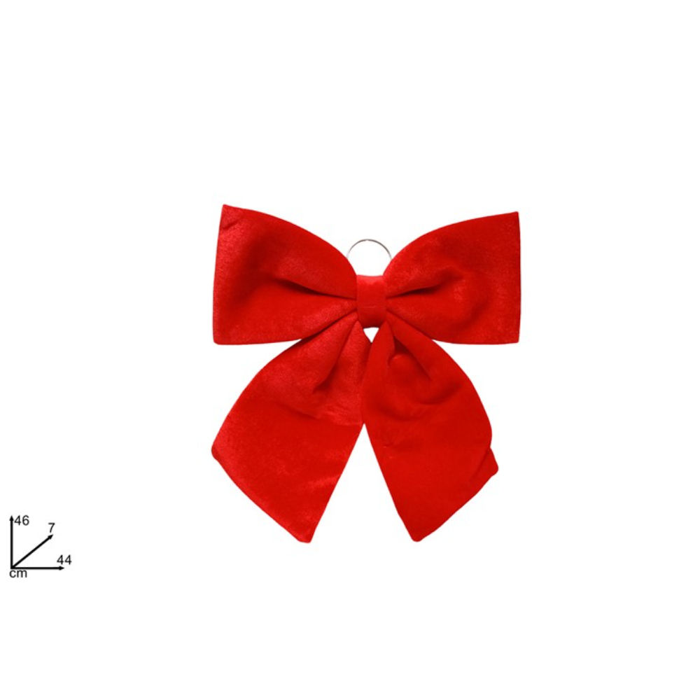 Fiocco Rosso in Velluto - 44x46cmDue Esse