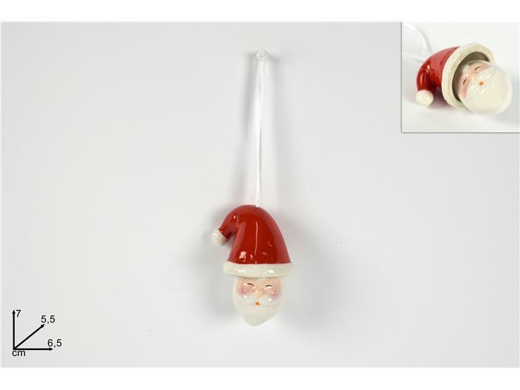 CAMPANELLINO CAPPELLO ROSSO C/VISO BABBO NATALE HY8777R-1Due Esse
