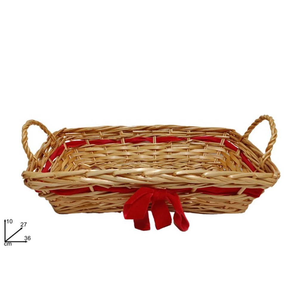 Cesta in Vimine con Ficco - 27x36cmDue Esse