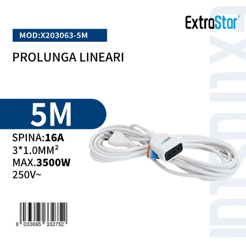 Prolinga Lineare Spina 16A - 5mExtrastar