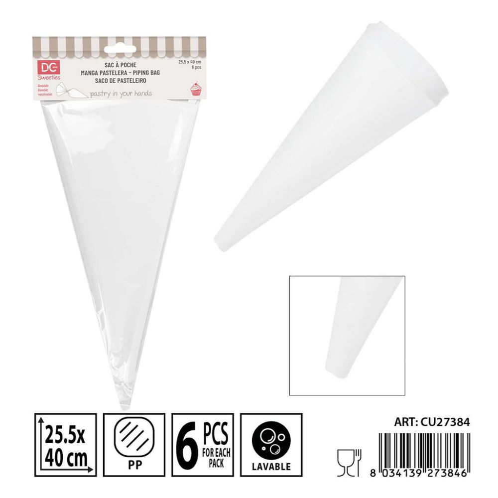 DC Sac à Poche Lavabile 25,5x40cm - 6pzDc Casa